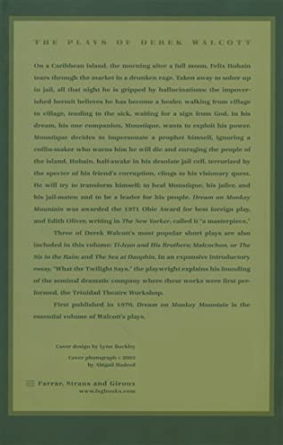 Dream on Monkey Mountain and Other Plays by Walcott, Derek