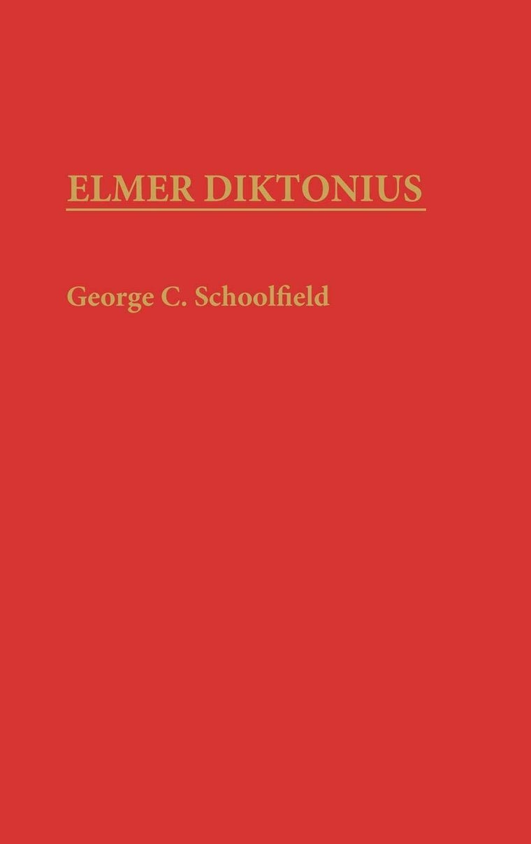 Elmer Diktonius (Contributions to the Study of World Literature)