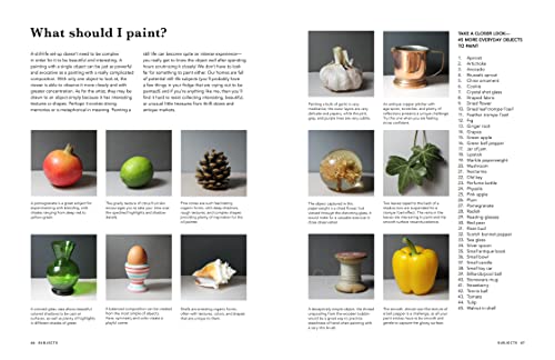 Easy Oil Painting: Beginner Tutorials for Small Still Life (Design Originals) 9 Step-by-Step Projects of Simple Subjects for 4-Inch Square or Smaller Canvases, Technique Lessons, and Sketches to Trace
