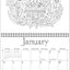 Johanna Basford's 2026 Coloring Wall Calendar