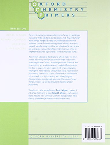 Photochemistry (Oxford Chemistry Primers)