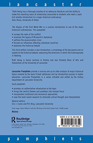 The Origins of the First World War (Lancaster Pamphlets)