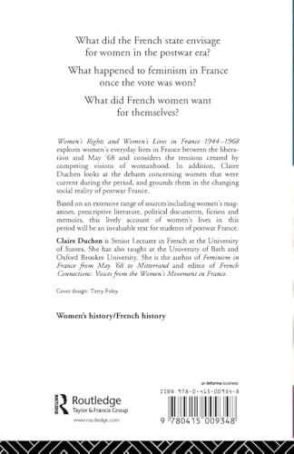 Women's Rights and Women's Lives in France 1944-68