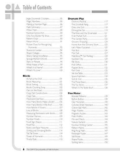 The GIANT Encyclopedia of Math Activities For Children Age 3 to 6: Over 600 Activities Created by Teachers for Teachers