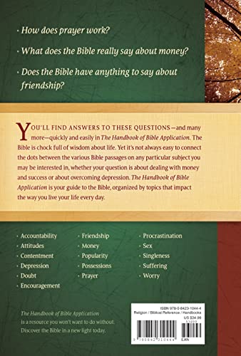 The Handbook of Bible Application (Life Application Reference)