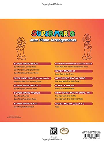 Super Mario Jazz Piano Arrangements: 15 Intermediate-Advanced Piano Solos
