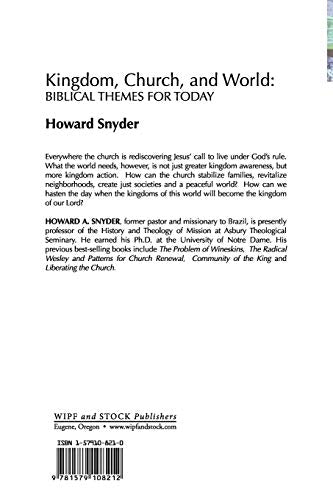 Kingdom, Church, and World: Biblical Themes for Today: Biblical Themes for Today