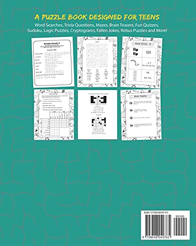 Activity Book for Teens: Puzzle Book and Brain Teasers for Teenagers
