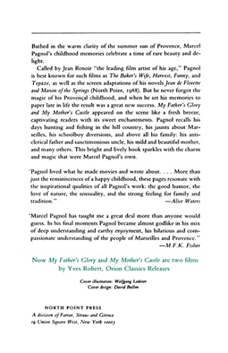 My Father's Glory & My Mother's Castle: Marcel Pagnol's Memories of Childhood