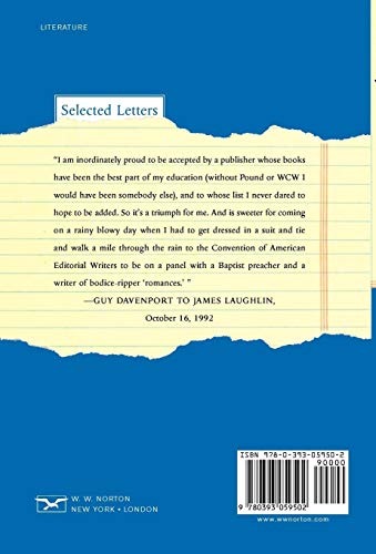 Guy Davenport and James Laughlin: Selected Letters
