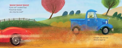 Little Blue Truck and Racer Red: A Fun Picture Book About Race Cars, Friendship, and Trying Your Best for Children (Ages 4-8)