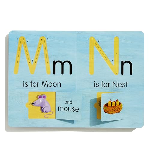 A is for Apple: An Interactive Alphabet With Tracks to Trace and Flaps to Flip! (Smart Kids Trace-and-Flip)