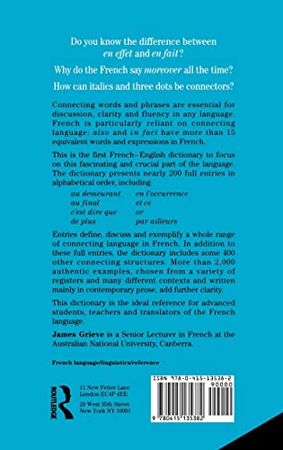 A Dictionary of French Connectors