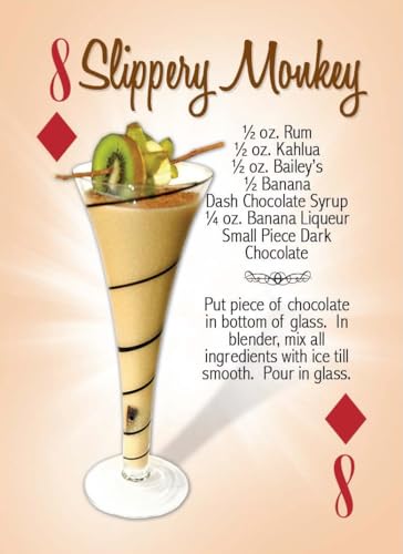 Tropical Cocktail Drink Recipes Playing Cards 54 Cards