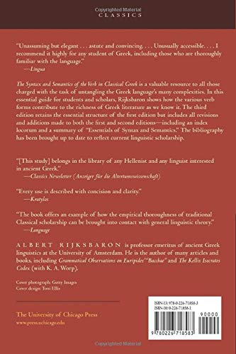 The Syntax and Semantics of the Verb in Classical Greek: An Introduction: Third Edition