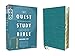 NIV, Quest Study Bible, Personal Size, Leathersoft, Teal, Thumb Indexed, Comfort Print: The Only Q and A Study Bible