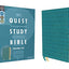 NIV, Quest Study Bible, Personal Size, Leathersoft, Teal, Thumb Indexed, Comfort Print: The Only Q and A Study Bible
