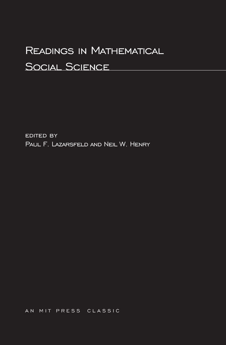 Readings in Mathematical Social Science (Mit Press)