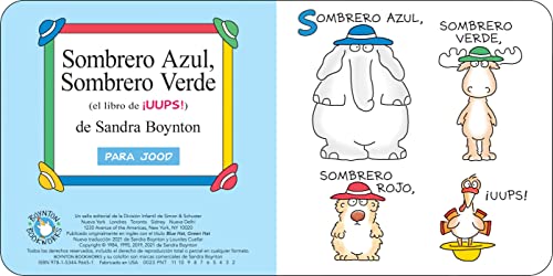 Sombrero azul, sombrero verde (Blue Hat, Green Hat) (Spanish Edition)