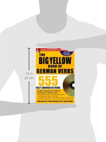 The Big Yellow Book of German Verbs (Book w/CD-ROM): 555 Ful