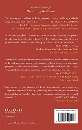 Measuring Wellbeing: A History of Italian Living Standards