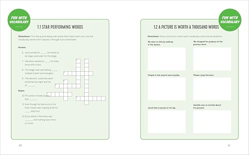 The Vocabulary Workbook for Grades 3, 4, and 5: 120+ Simple Exercises to Improve Reading, Spelling, and Word Usage (English Grammar Workbooks)