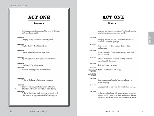 Romeo and Juliet: No Fear Shakespeare Deluxe Student Editions - Shakespeare Side-by-Side Plain English (Volume 30)