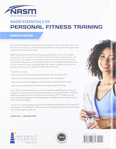 NASM Essentials of Personal Fitness Training — back cover