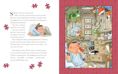 One Snowy Night Jigsaw Book: Illustrated Childrens Classic in a new novelty format (Percy the Park Keeper)
