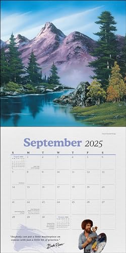 Bob Ross 2025 Wall Calendar