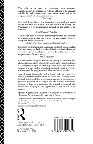 Greek and Roman Slavery (Routledge Sourcebooks for the Ancient World)