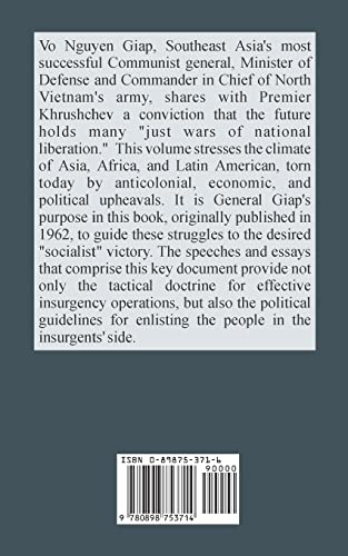 People's War People's Army: The Viet Cong Insurrection Manual for Underdeveloped Countries — back cover