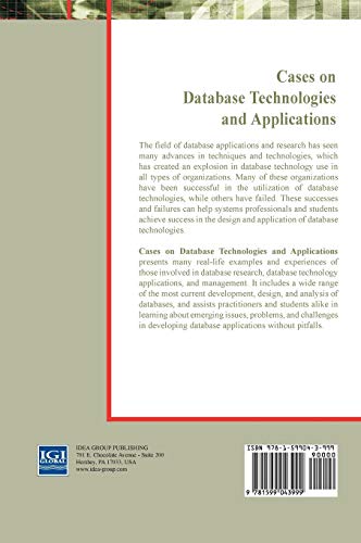 Cases on Database Technologies And Applications