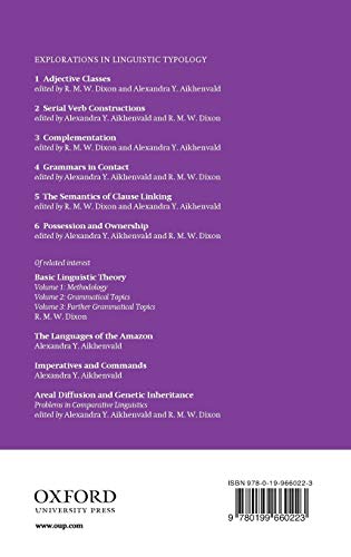 Possession and Ownership (Explorations in Linguistic Typology)