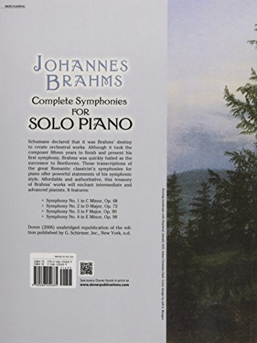 Complete Symphonies for Solo Piano (Dover Classical Piano Music)