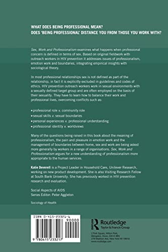 Sex, Work and Professionalism (Social Aspects of AIDS)