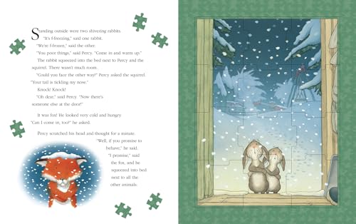 One Snowy Night Jigsaw Book: Illustrated Childrens Classic in a new novelty format (Percy the Park Keeper)