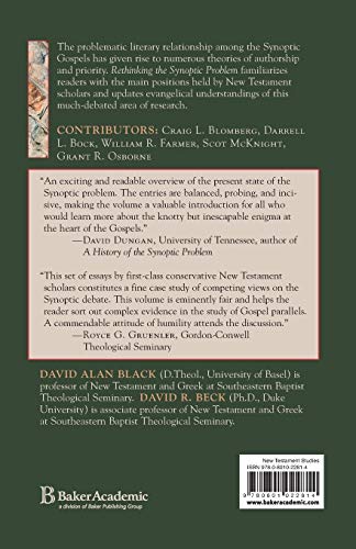 Rethinking the Synoptic Problem