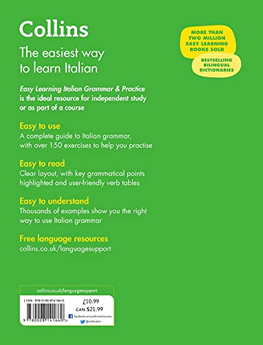 Collins Easy Learning Italian - Easy Learning Italian Grammar and Practice