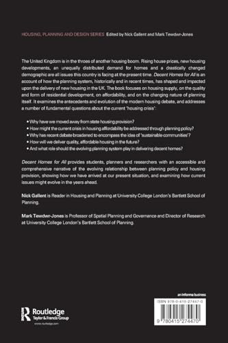 Decent Homes for All (Housing, Planning and Design Series)