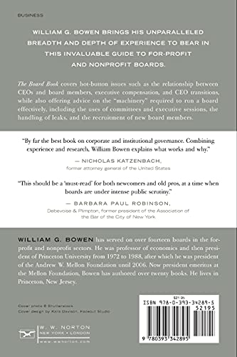 The Board Book: An Insider's Guide for Directors and Trustees