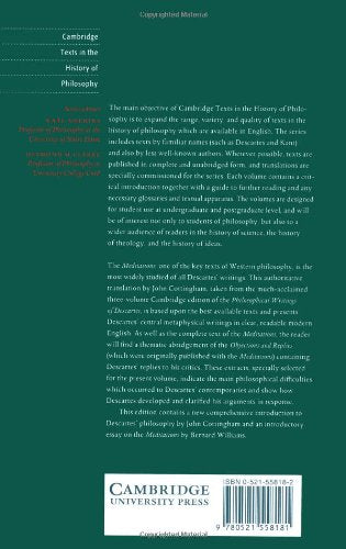 Descartes: Meditations on First Philosophy: With Selections from the Objections and Replies (Cambridge Texts in the History of Philosophy)
