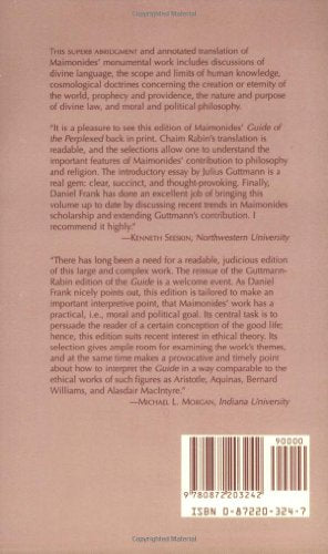 The Guide of the Perplexed (Hackett Classics)