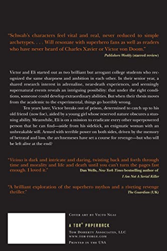 Vicious (Villains) — back cover