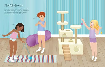 Sticker Dolly Dressing Pets: A Creative Activity Book for Children (Ages 5-8) About Pet Care with Puppies, Kittens, and Rabbits
