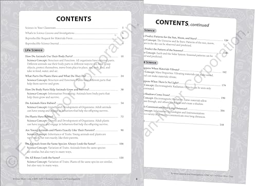 Evan-Moor Science Lessons and Investigations, Grade 1, Homeschool and Classroom Teaching Resource Workbook, Reproducible Worksheets, Observe, Analyze, ... Physical (Science Lessons & Investigations)