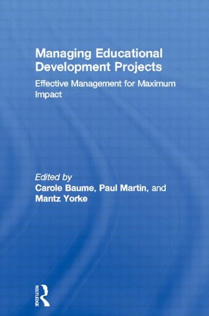 Managing Educational Development Projects (SEDA Series)