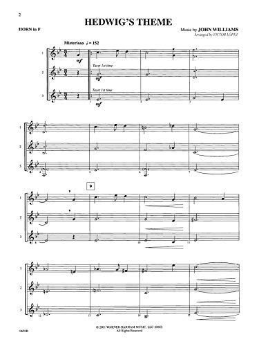 Selected Themes from the Motion Picture Harry Potter and the Sorcerer's Stone (Solo, Duet, Trio): French Horn (Instrumental Series)