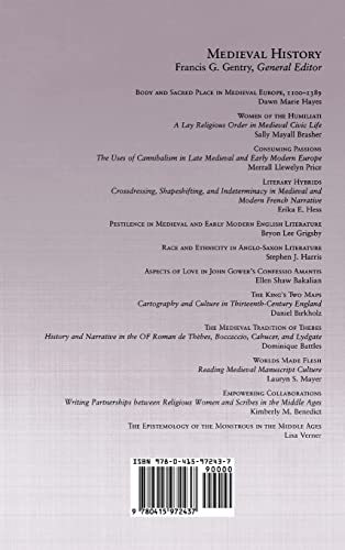 The Epistemology of the Monstrous in the Middle Ages (Studies in Medieval History and Culture)