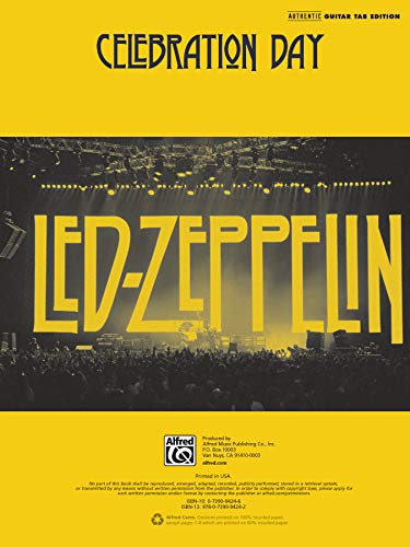 Led Zeppelin -- Celebration Day: Authentic Guitar TAB (Authe
